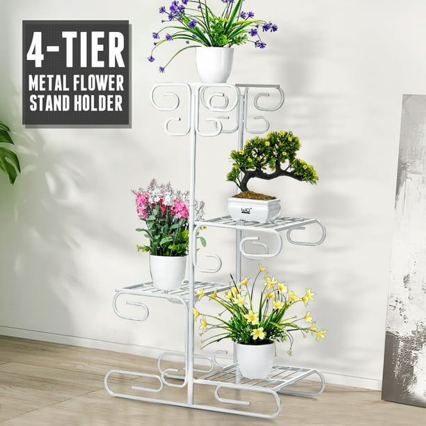 Home Garden Metal Plant Stand Display Shelf Decor Flower Pot Storage Rack $